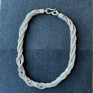 Heavy Bali Sterling Silver Necklace